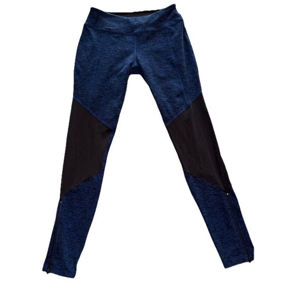 Beyond Yoga Leggings Womens M Blue Black Colorblock High Rise Yoga Athleisure - Picture 2 of 5
